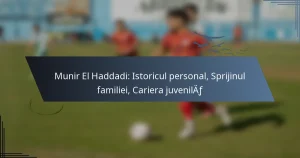 Munir El Haddadi: Istoricul personal, Sprijinul familiei, Cariera juvenilă